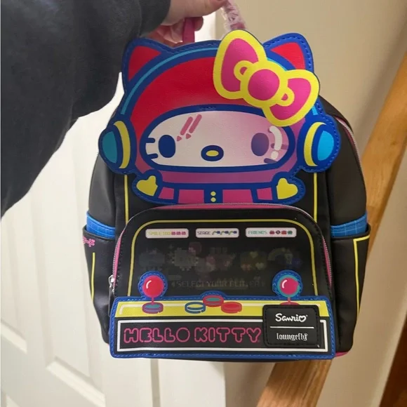 Loungefly Hello Kitty Kawaii Gamer Mini Backpack-GameStop exclusive! - Picture 1 of 3